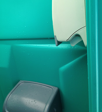 Inside Portable Toilet